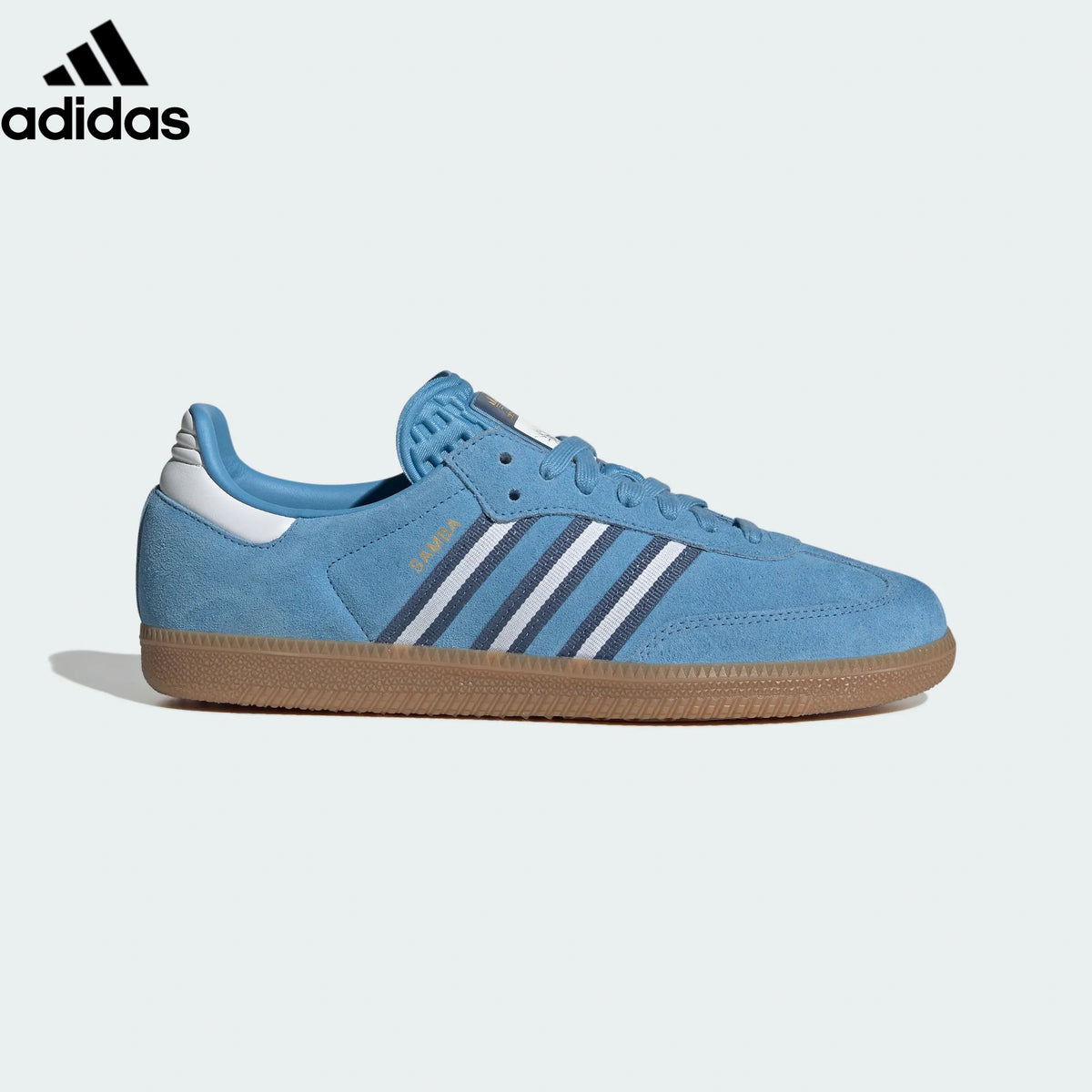 adidas Originals Samba OG Shoes "Light Blue / Crew Blue / Gum"-Classic sneakers,Adidas Women's Shoe Sale / Men's Shoe Sale
