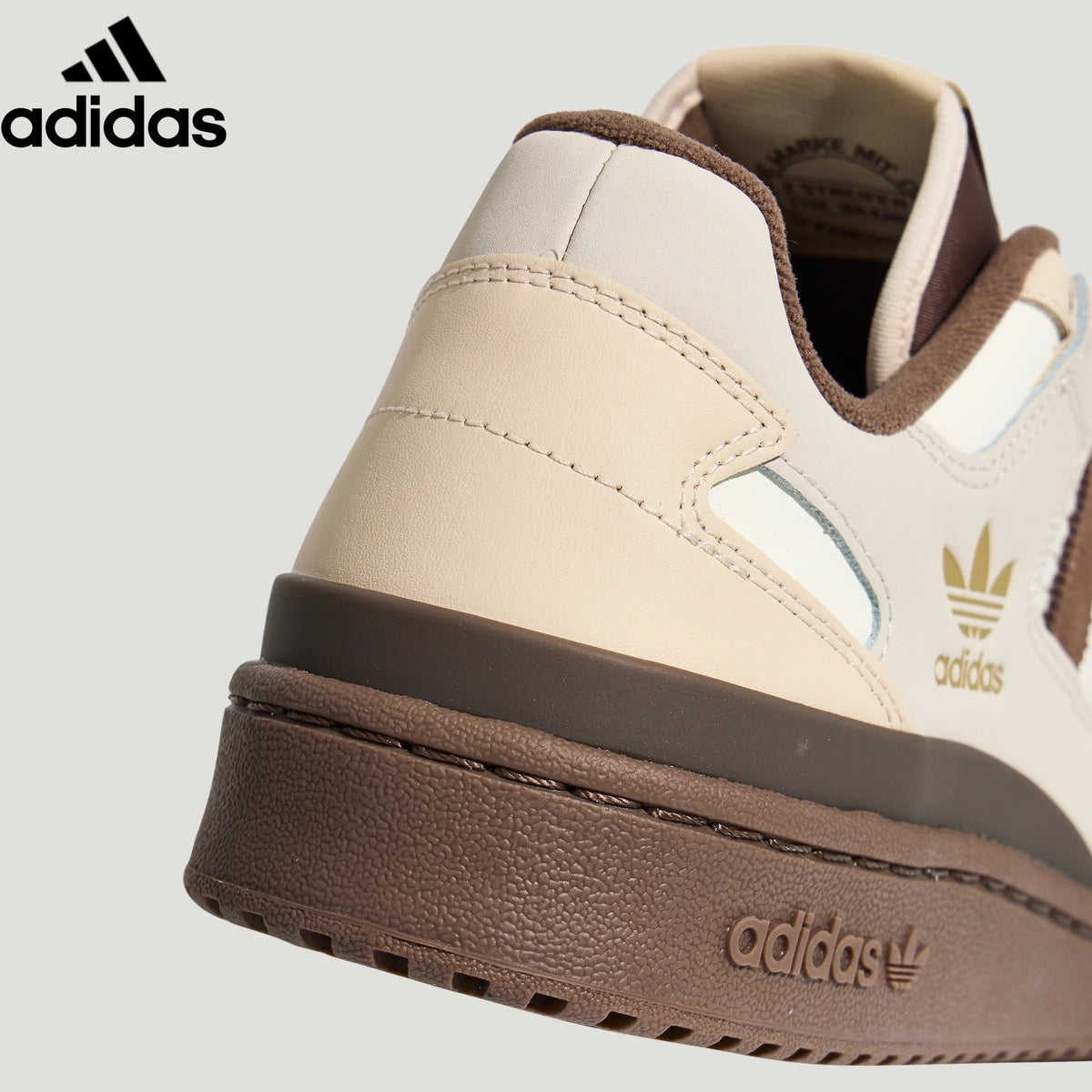 adidas Originals Forum Low Men's Sneakers "Cream Beige Dark Brown Stripes"-Classic sneakers,Adidas Women's Shoe Sale / Men's Shoe Sale