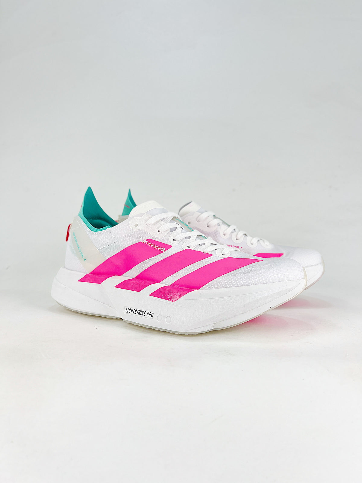 adidas Adizero Adios Pro 4 "White Pink Teal"-Classic sneakers,Adidas Women's Shoe Sale / Men's Shoe Sale