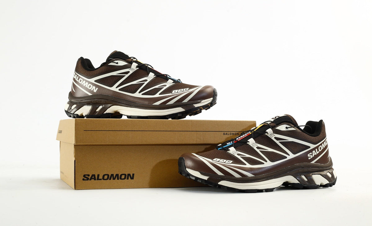 Salomon S-LAB XT-6 Men's Trail Running Hiking Shoes "Dark Brown White"- outdoor hiking shoes/Women's Shoe Sale / Men's Shoe Sale