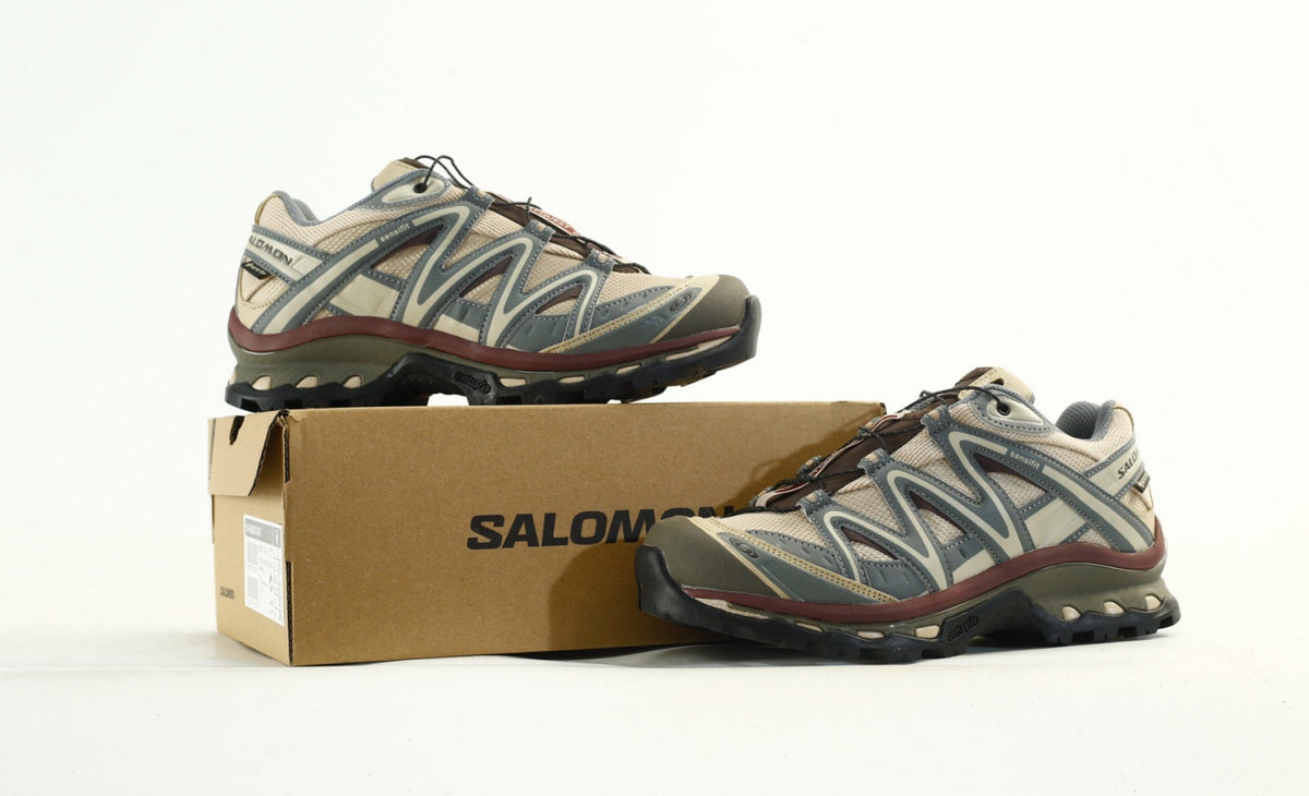 Salomon XT-Quest GORE-TEX Trail Running & Hiking Sneakers, “Gull/Plum Kitten/Black”