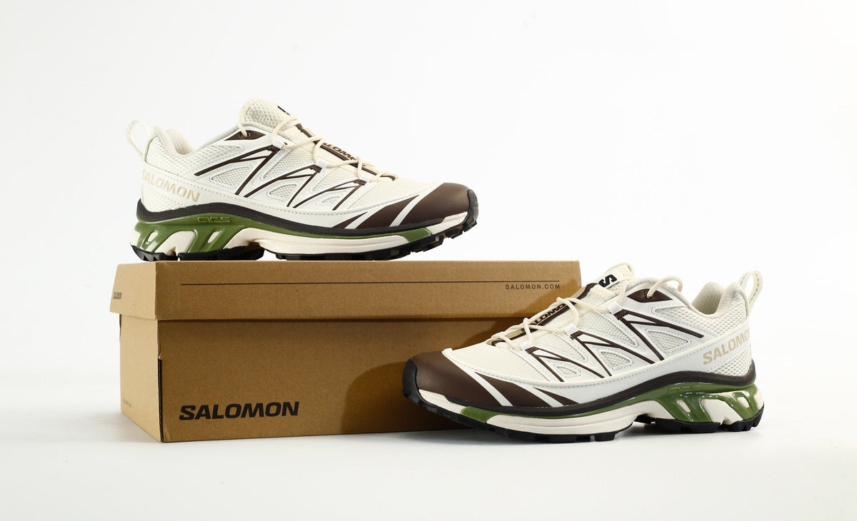 Salomon XT-6 Expanse Men's Trail Running Hiking Shoes "Cream Brown Green"- outdoor hiking shoes/Women's Shoe Sale / Men's Shoe Sale