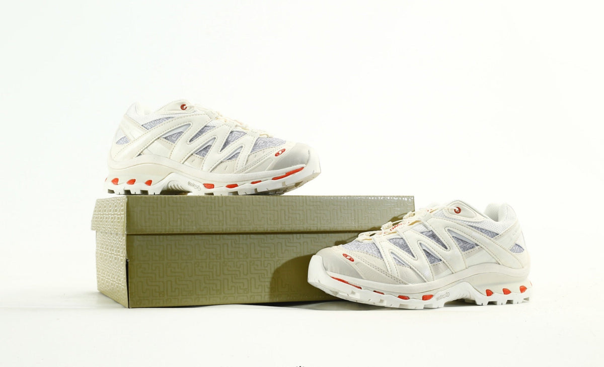 Salomon XT QUEST Trail Hiking Shoes "White Grey Orange"- outdoor hiking shoes/Women's Shoe Sale / Men's Shoe Sale
