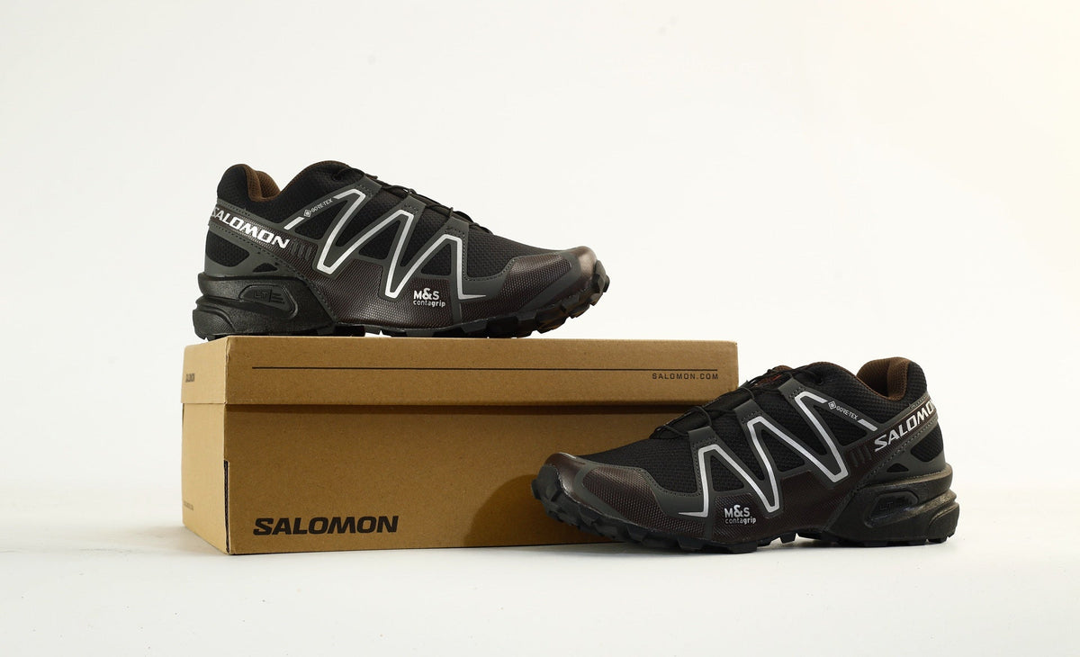 Salomon Speedcross 3 GTX Trail Running Shoes "Black Dark Brown"- outdoor hiking shoes/Women's Shoe Sale / Men's Shoe Sale