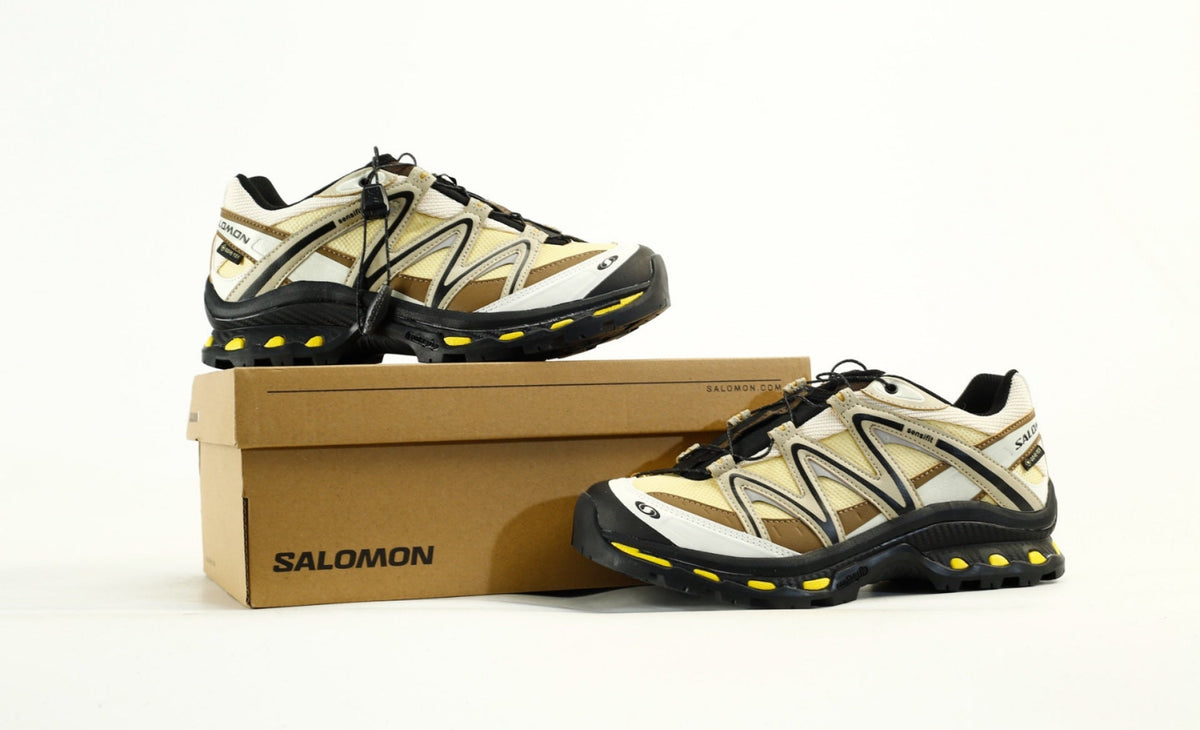 Salomon XT-Quest GORE-TEX Waterproof Trail Running & Hiking Shoes,“Sahara Sun/White Pepper/Beach Ball”