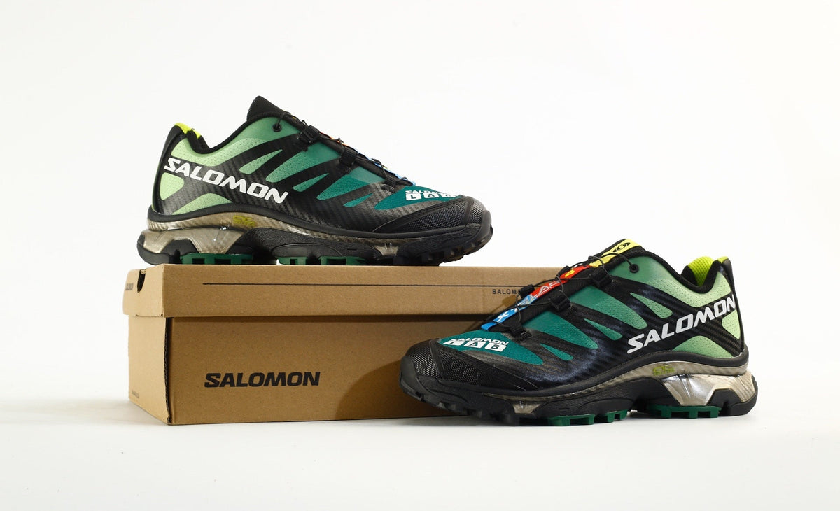 Salomon XT-4 S/LAB OG Men's Trail Running Sneakers "Black Teal Green"- outdoor hiking shoes/Women's Shoe Sale / Men's Shoe Sale
