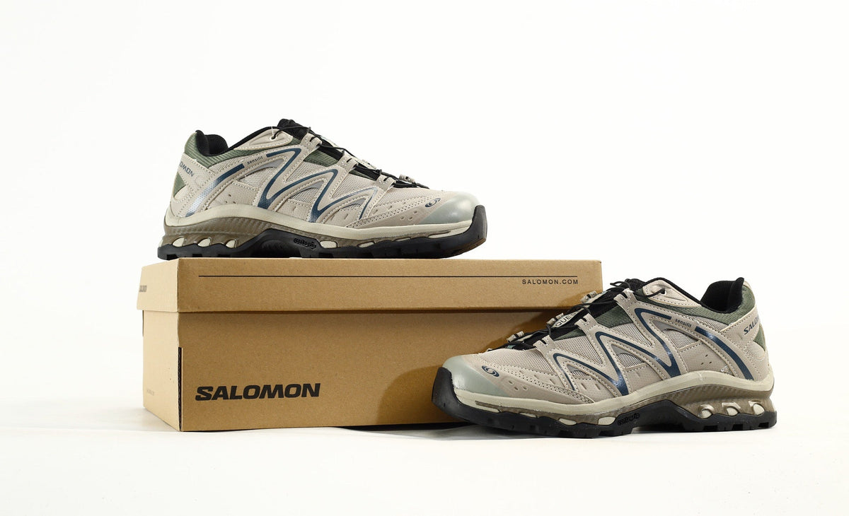 Salomon XT-Quest Trail Running & Hiking Shoes,“Vanilla Ice/Black/Bistro Green”