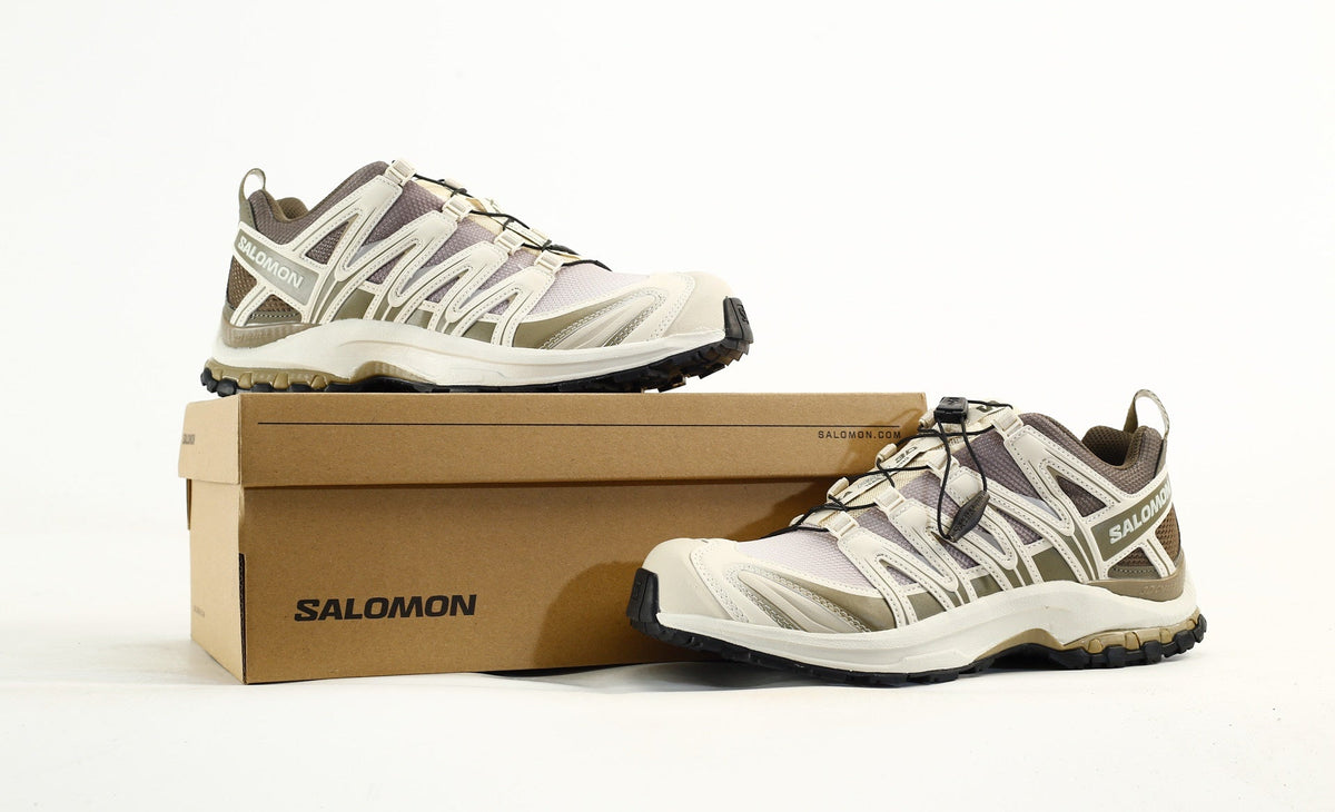 Salomon XA Pro 3D Stone Grey Almond Milk Men Outdoor Hiking Shoes- outdoor hiking shoes/Women's Shoe Sale / Men's Shoe Sale