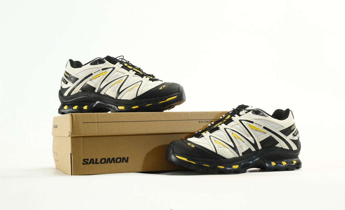 Salomon XT-Quest GORE-TEX Waterproof Trail Running & Hiking Shoes, “Off-White/Black/Yellow”