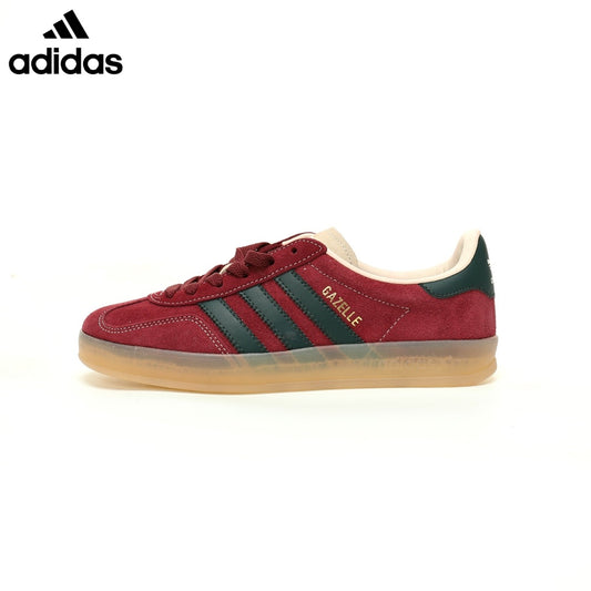 adidas Gazelle Indoor "Burgundy Green"-Classic sneakers，Adidas Women's Shoe Sale / Men's Shoe Sale