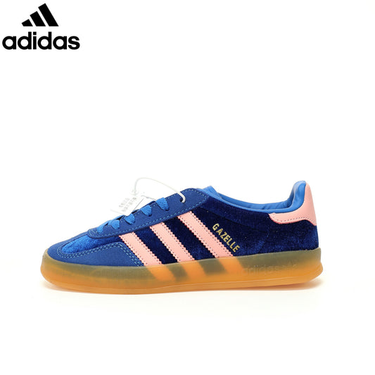 adidas Originals Gazelle Indoor W Shoes "Blue Semi / Pink Spark / Gum"-Classic sneakers，Adidas Women's Shoe Sale / Men's Shoe Sale