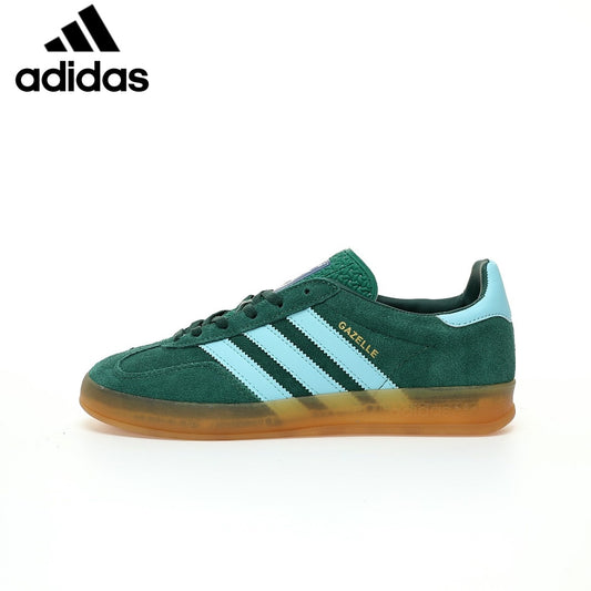 adidas Gazelle Indoor "Dark Green Light Blue"-Classic sneakers，Adidas Women's Shoe Sale / Men's Shoe Sale