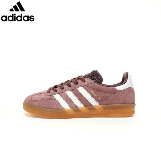 adidas Originals Gazelle Indoor W Shoes "Shadow Fig / Cloud White / Gum"-Classic sneakers，Adidas Women's Shoe Sale / Men's Shoe Sale