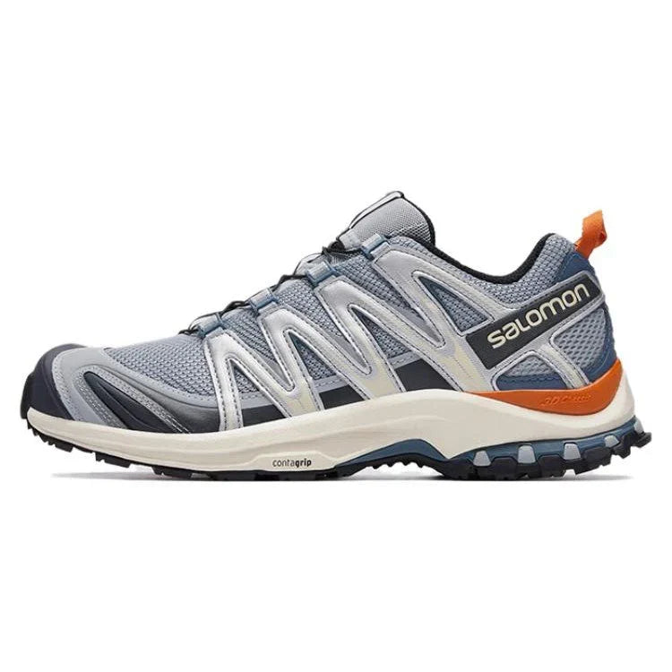 Salomon XA PRO 3D "Blue Grey Orange"- outdoor hiking shoes/Women's Shoe Sale / Men's Shoe Sale