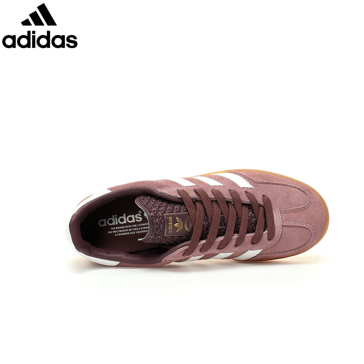 adidas Originals Gazelle Indoor W Shoes "Shadow Fig / Cloud White / Gum"-Classic sneakers，Adidas Women's Shoe Sale / Men's Shoe Sale