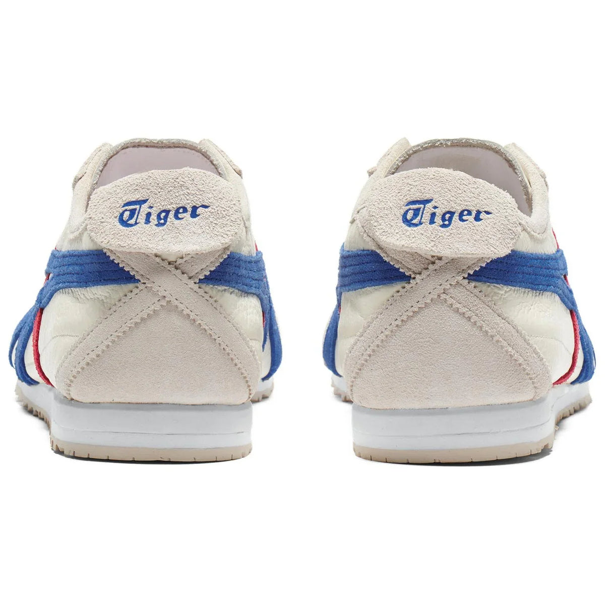 Onitsuka Tiger Mexico 66 "Cream Blue Red" Unisex Sneakers- Women's Shoe Sale / Men's Shoe Sale