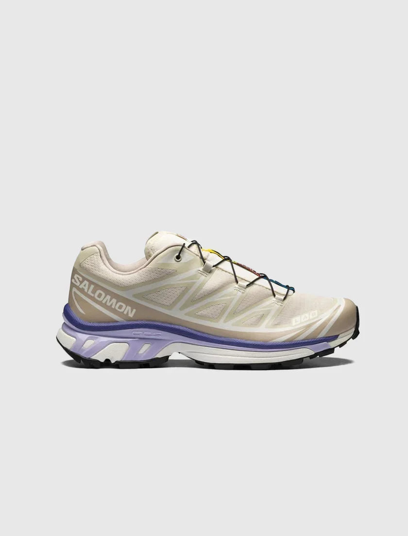 Salomon S-LAB XT-6 Men's Trail Running Hiking Shoes "Cream Beige Purple"- outdoor hiking shoes/Women's Shoe Sale / Men's Shoe Sale