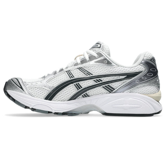 Asics  shoes  neutral running shoes mens  sneakers Gel-Kayano 14 White / Metallic Silver / Dark Green