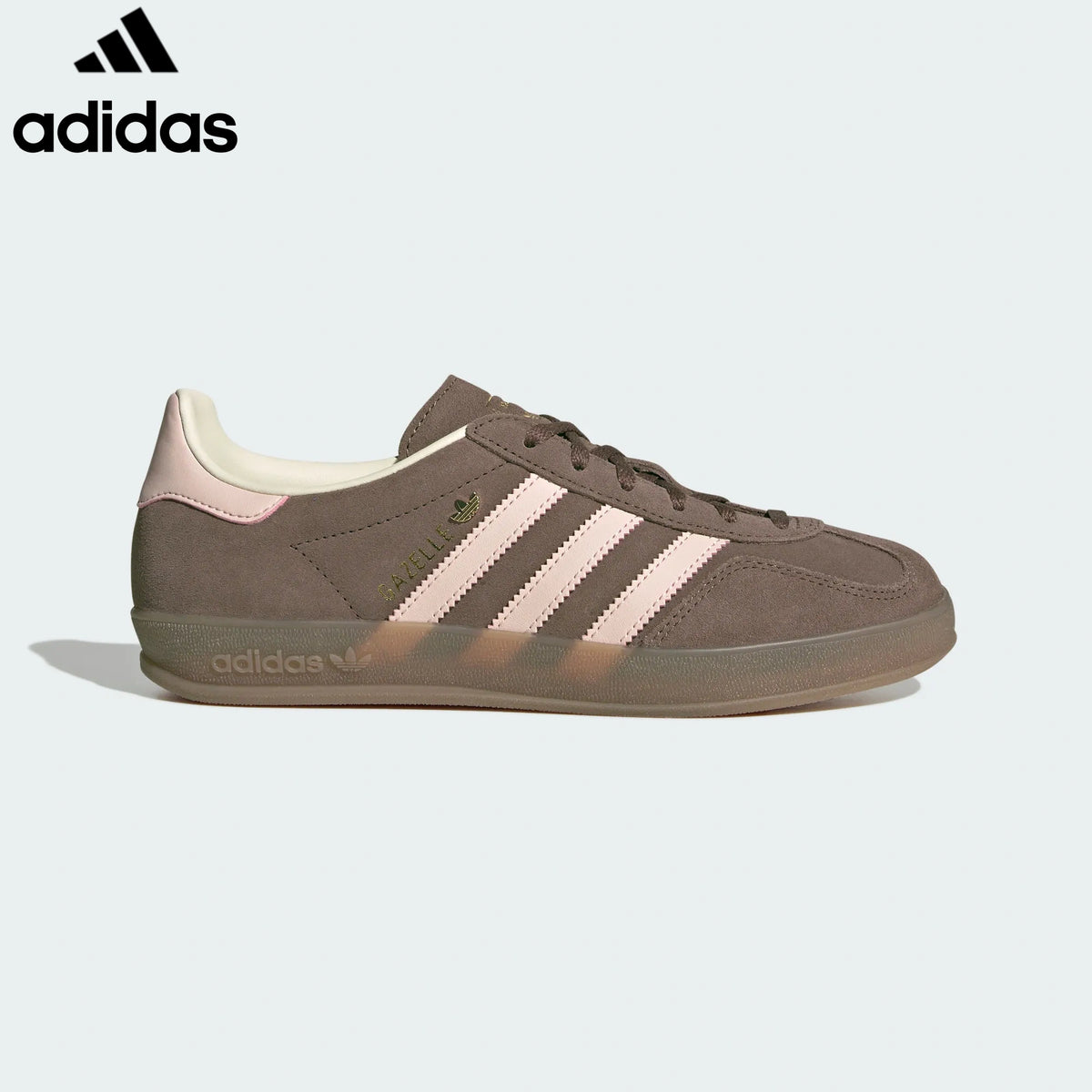 adidas Originals Gazelle Indoor Shoes "Dark Brown / Light Pink"-Classic sneakers，Adidas Women's Shoe Sale / Men's Shoe Sale