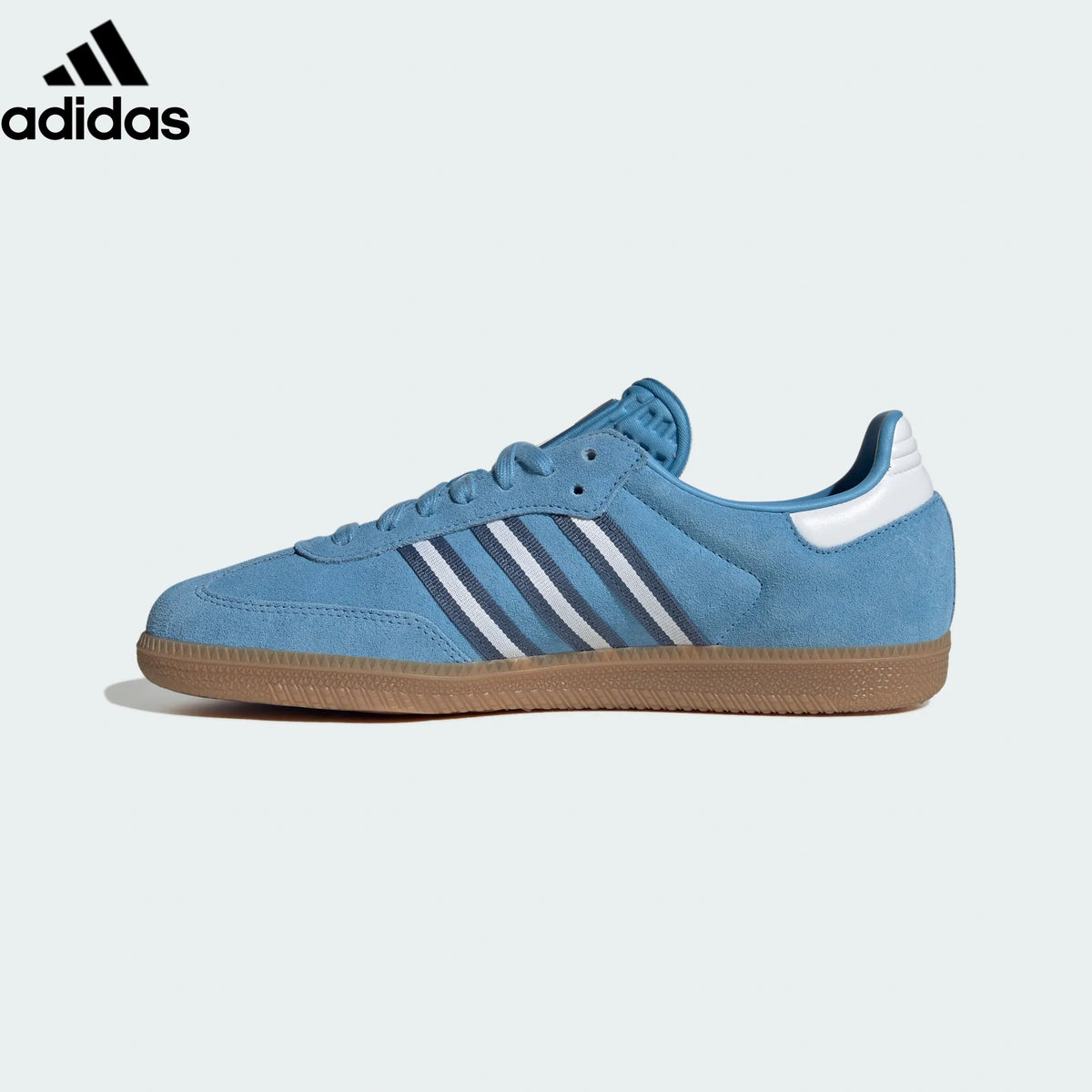 adidas Originals Samba OG Shoes "Light Blue / Crew Blue / Gum"-Classic sneakers，Adidas Women's Shoe Sale / Men's Shoe Sale