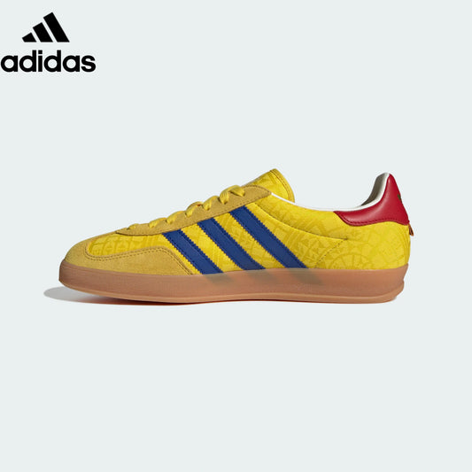 adidas Originals Gazelle Indoor Shoes "Bright Yellow / Royal Blue / Red"-Classic sneakers，Adidas Women's Shoe Sale / Men's Shoe Sale