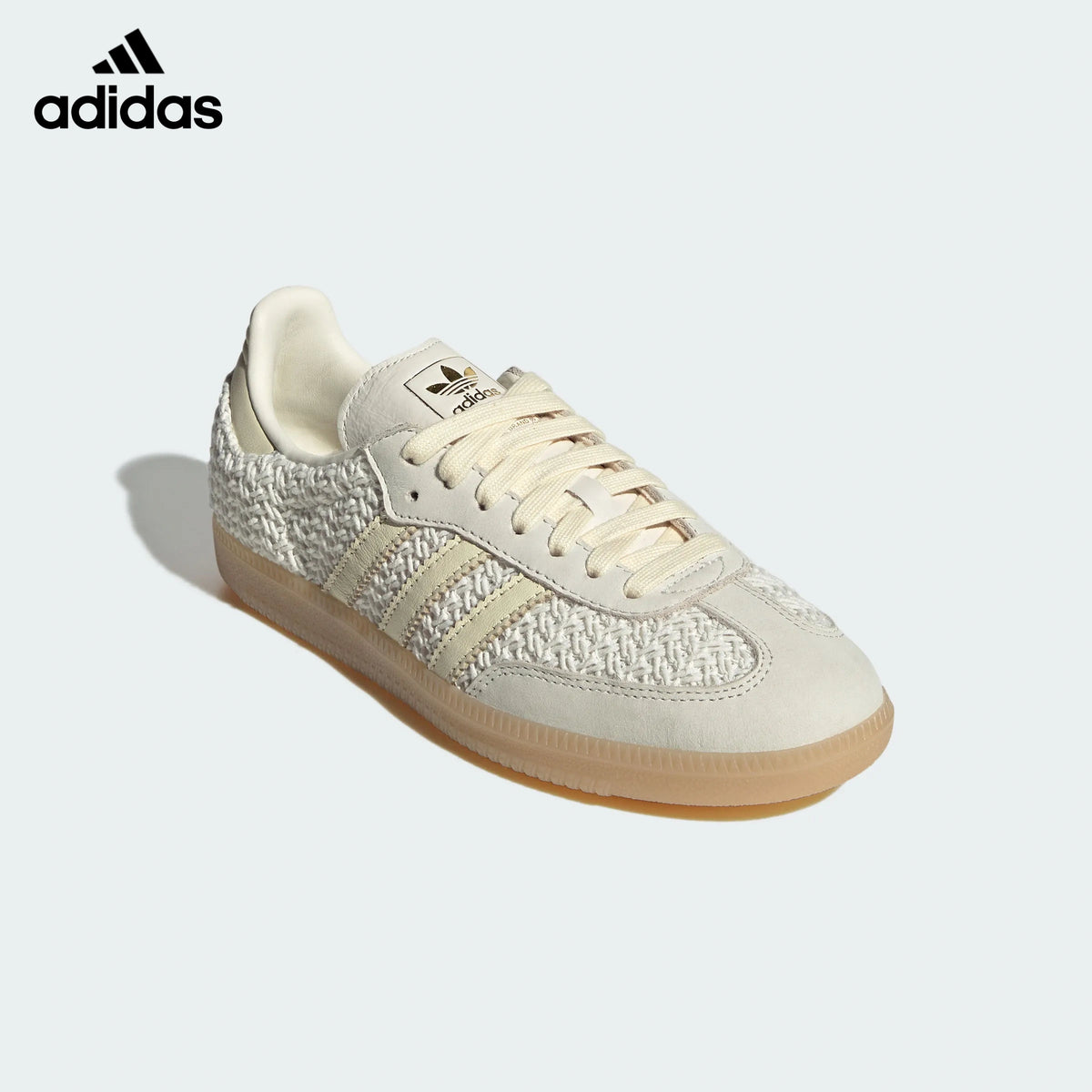 adidas Originals Samba OG W Shoes Off White  Warm Vanilla  Gum-Classic sneakers，Adidas Women's Shoe Sale / Men's Shoe Sale