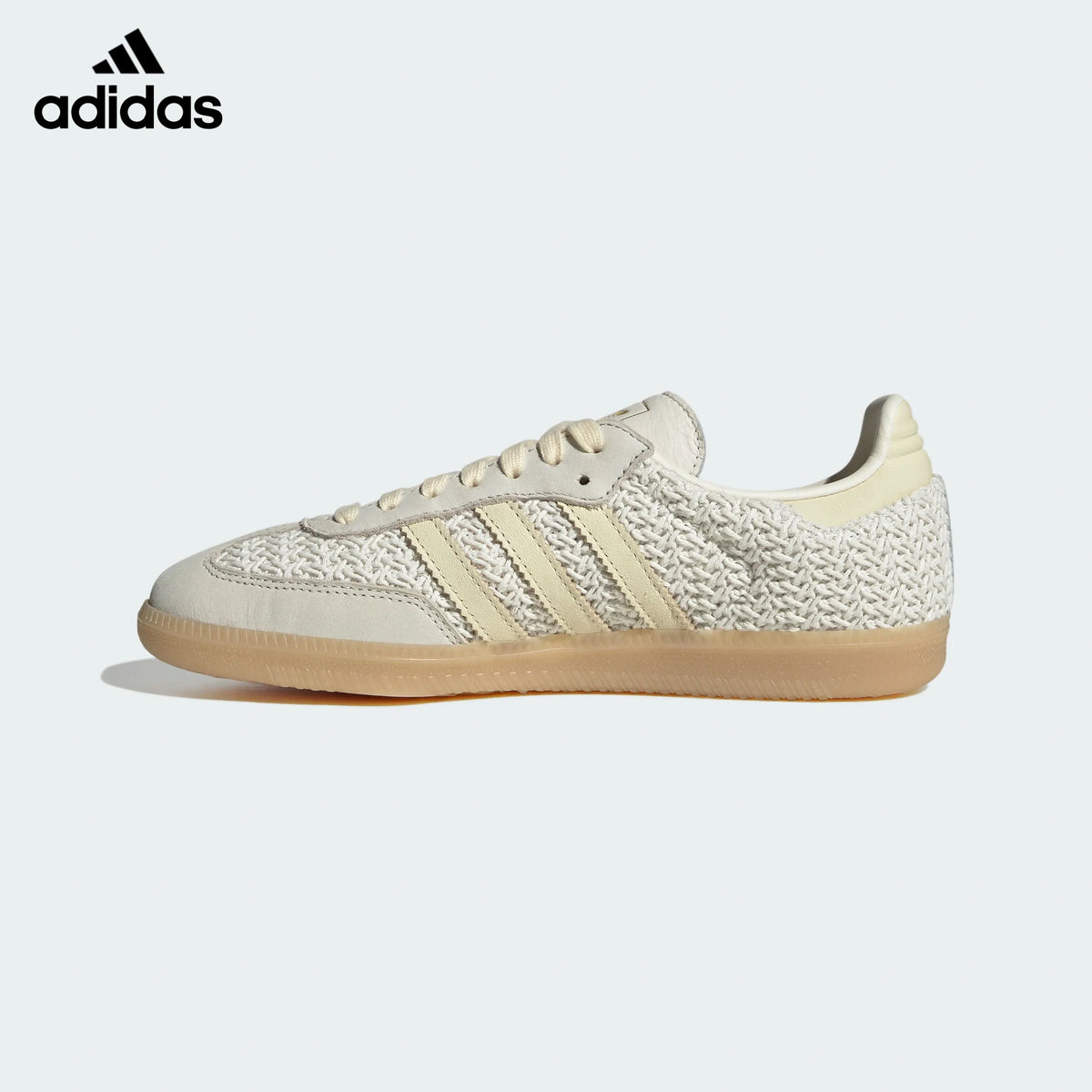 adidas Originals Samba OG W Shoes Off White  Warm Vanilla  Gum-Classic sneakers，Adidas Women's Shoe Sale / Men's Shoe Sale