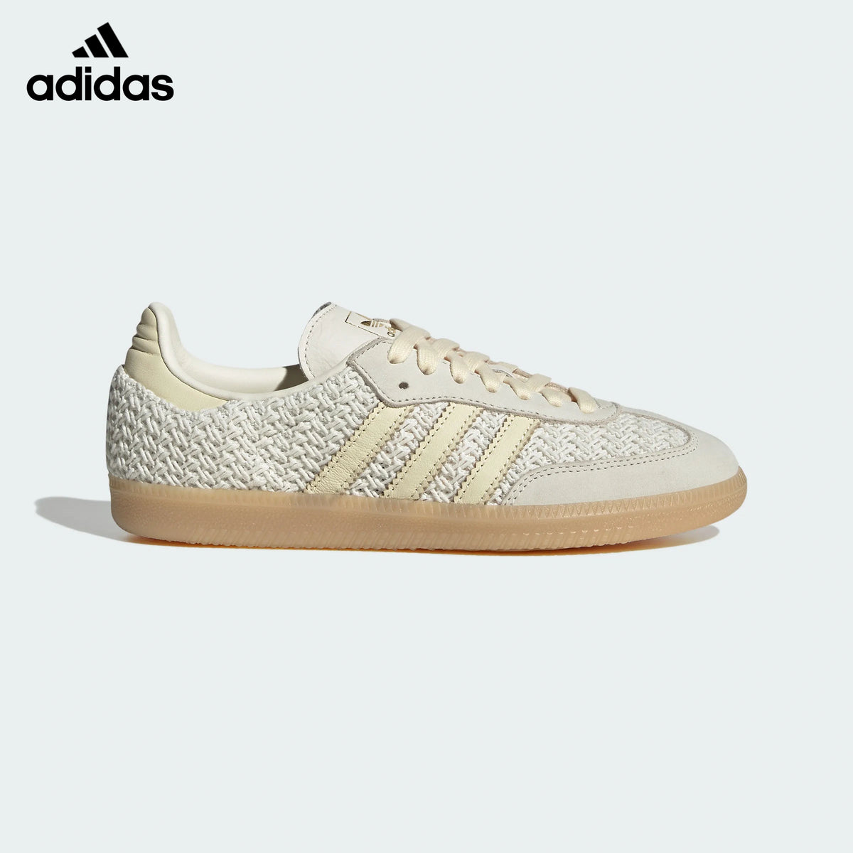 adidas Originals Samba OG W Shoes Off White  Warm Vanilla  Gum-Classic sneakers，Adidas Women's Shoe Sale / Men's Shoe Sale