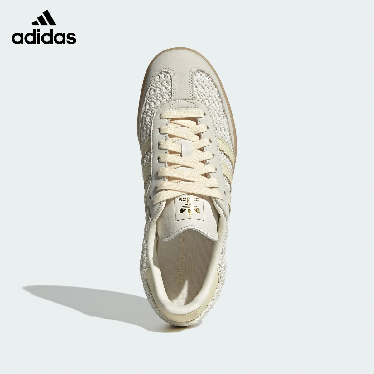 adidas Originals Samba OG W Shoes Off White  Warm Vanilla  Gum-Classic sneakers，Adidas Women's Shoe Sale / Men's Shoe Sale