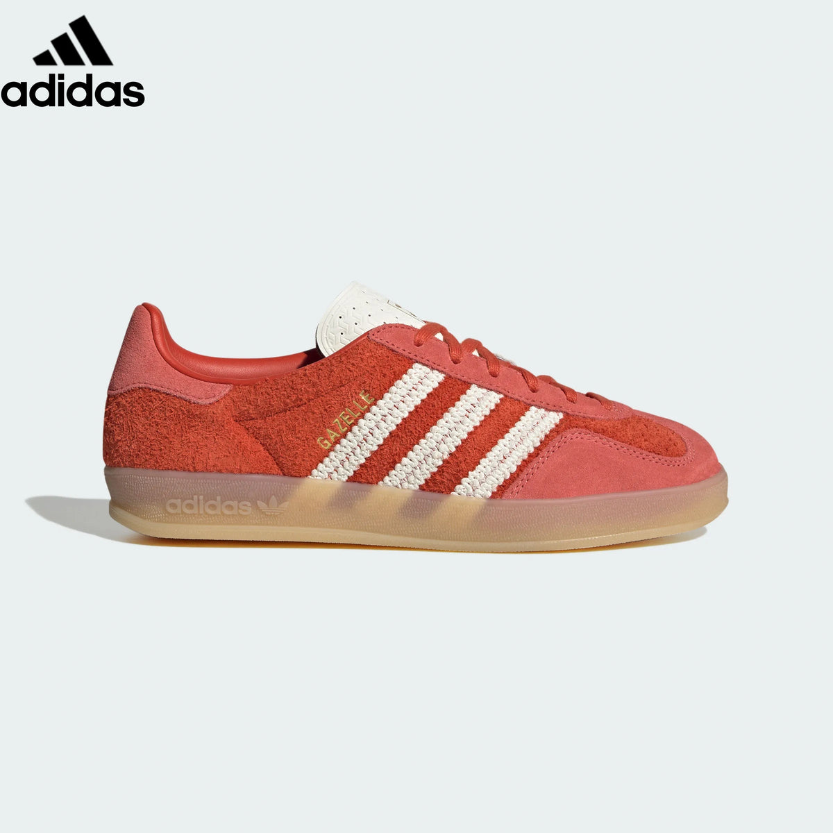 adidas Originals Gazelle Indoor Shoes "Preloved Scarlet / Off White / Gum"-Classic sneakers，Adidas Women's Shoe Sale / Men's Shoe Sale