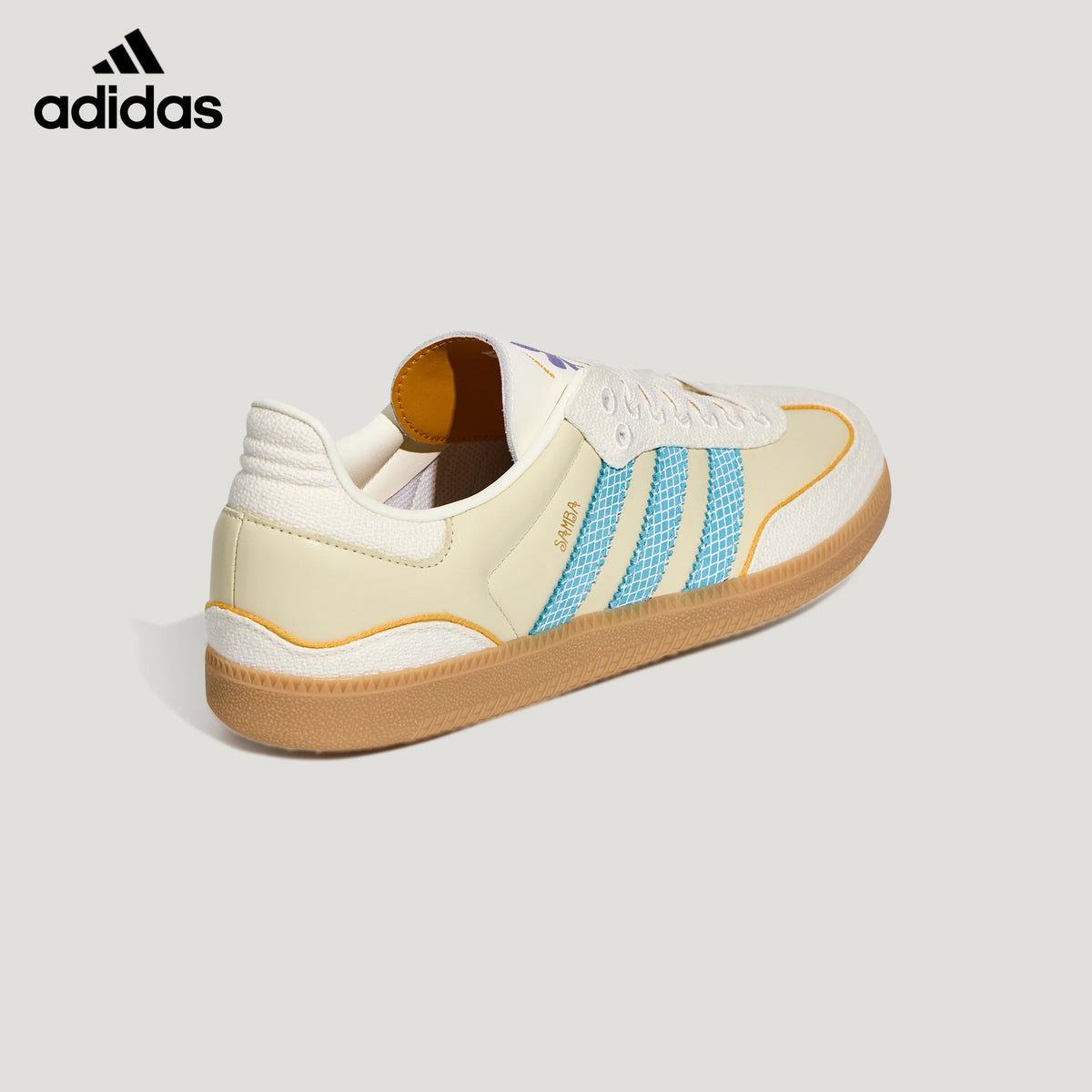 adidas Originals Samba OG "Surf Club" Shoes "Sandy Beige / Semi Blue Burst / Off White"-Classic sneakers，Adidas Women's Shoe Sale / Men's Shoe Sale
