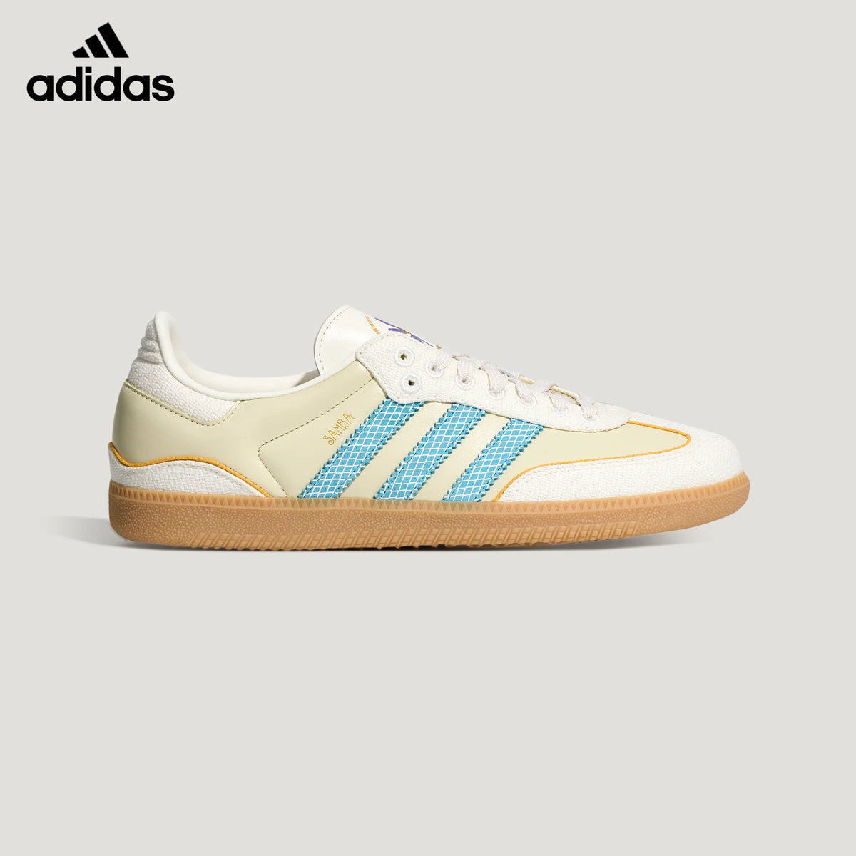 adidas Originals Samba OG "Surf Club" Shoes "Sandy Beige / Semi Blue Burst / Off White"-Classic sneakers，Adidas Women's Shoe Sale / Men's Shoe Sale