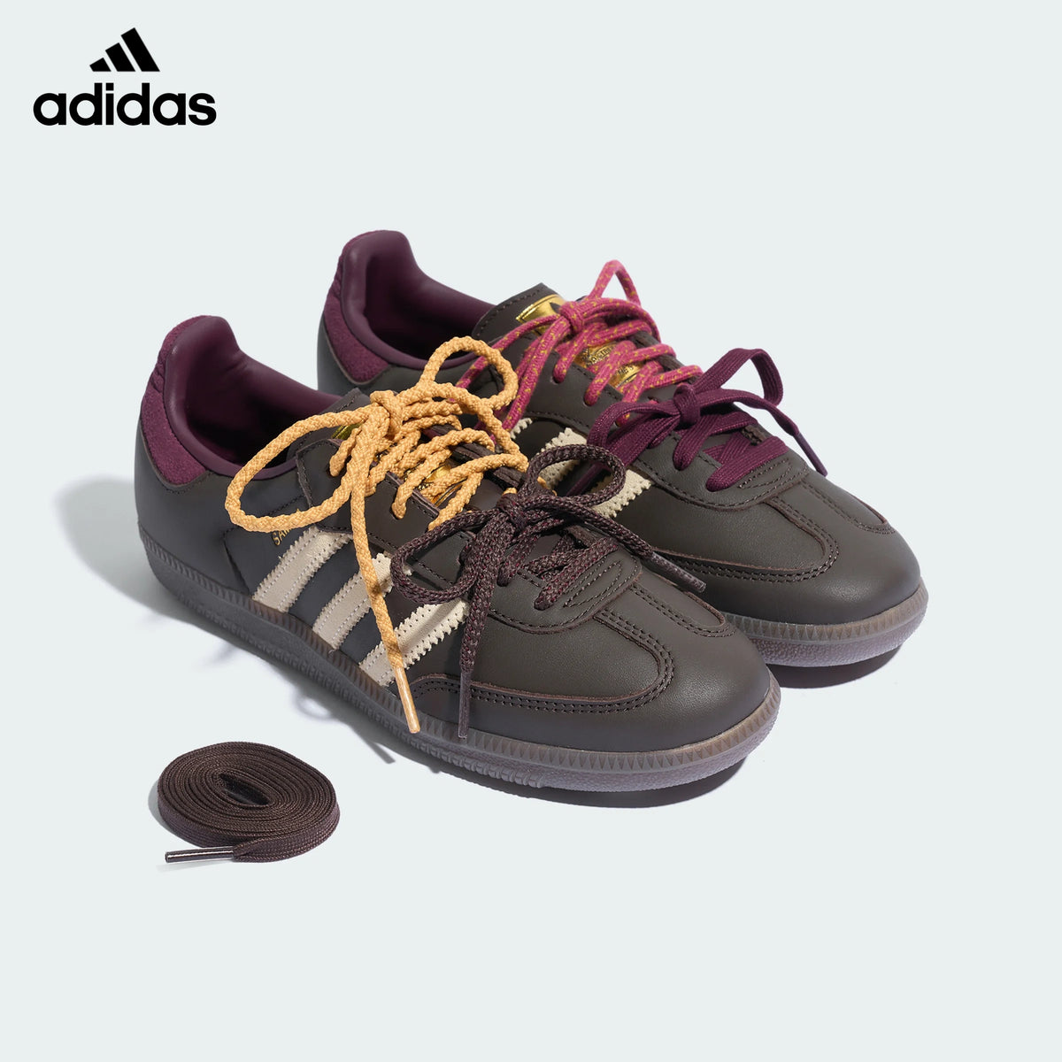 adidas Originals Samba OG Shoes "Brown / Warm Vanilla / Maroon"-Classic sneakers，Adidas Women's Shoe Sale / Men's Shoe Sale