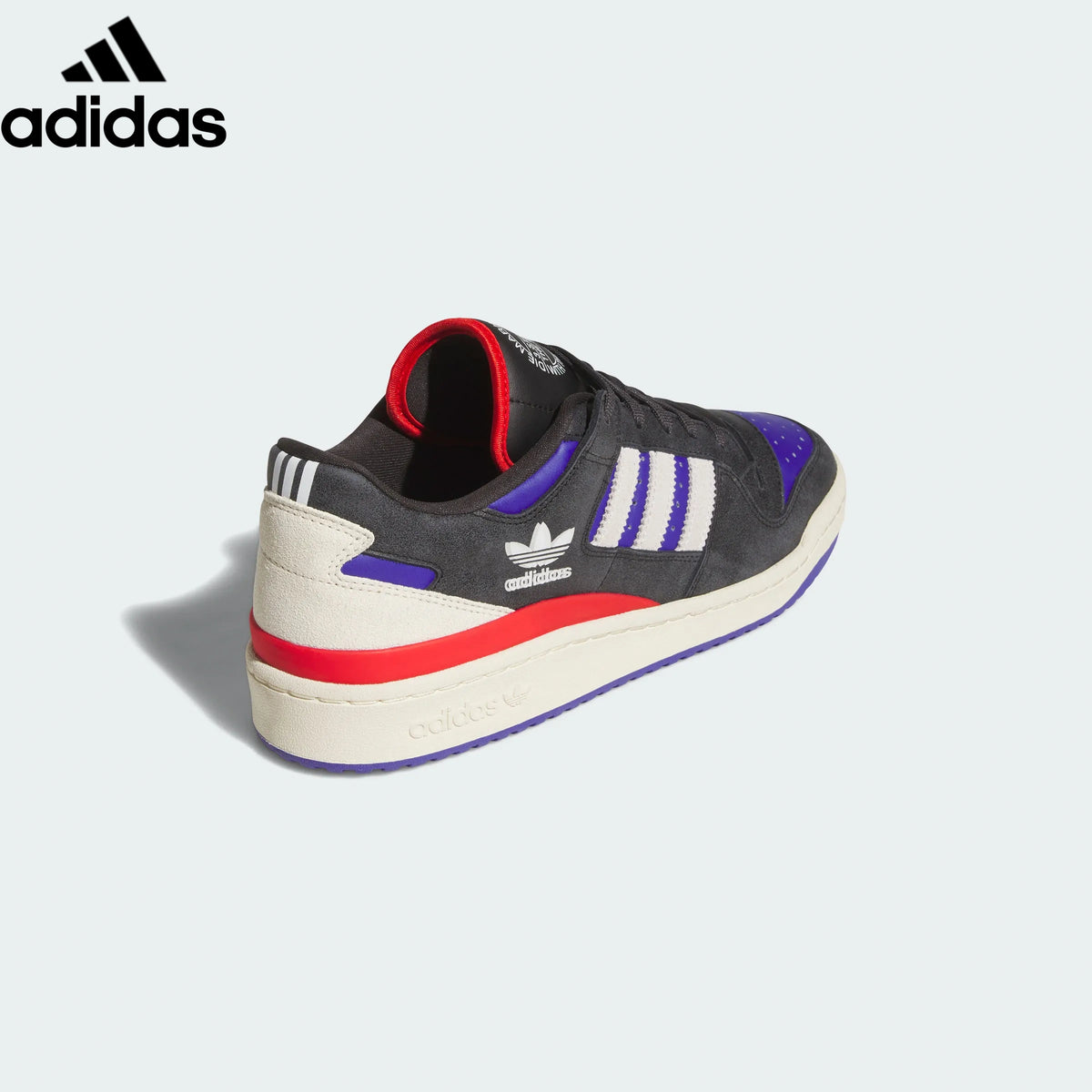 adidas Originals Forum Low Men's Sneakers "Black Purple Red White Stripes"-Classic sneakers，Adidas Women's Shoe Sale / Men's Shoe Sale