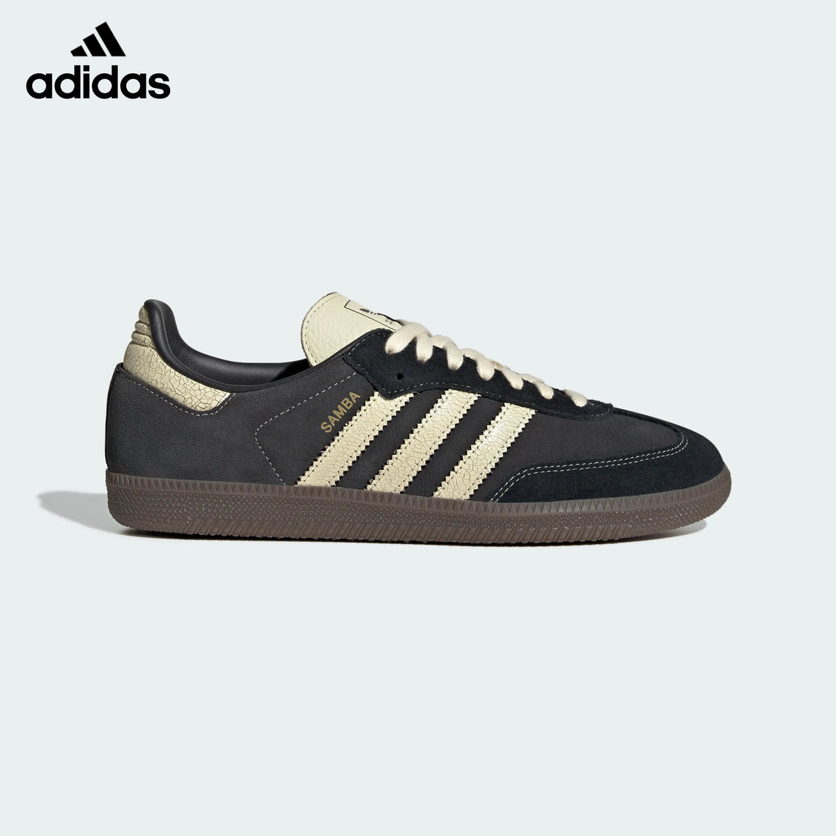 adidas Originals Samba OG Shoes "Core Black / Wonder White / Dark Brown Gum"-Classic sneakers，Adidas Women's Shoe Sale / Men's Shoe Sale