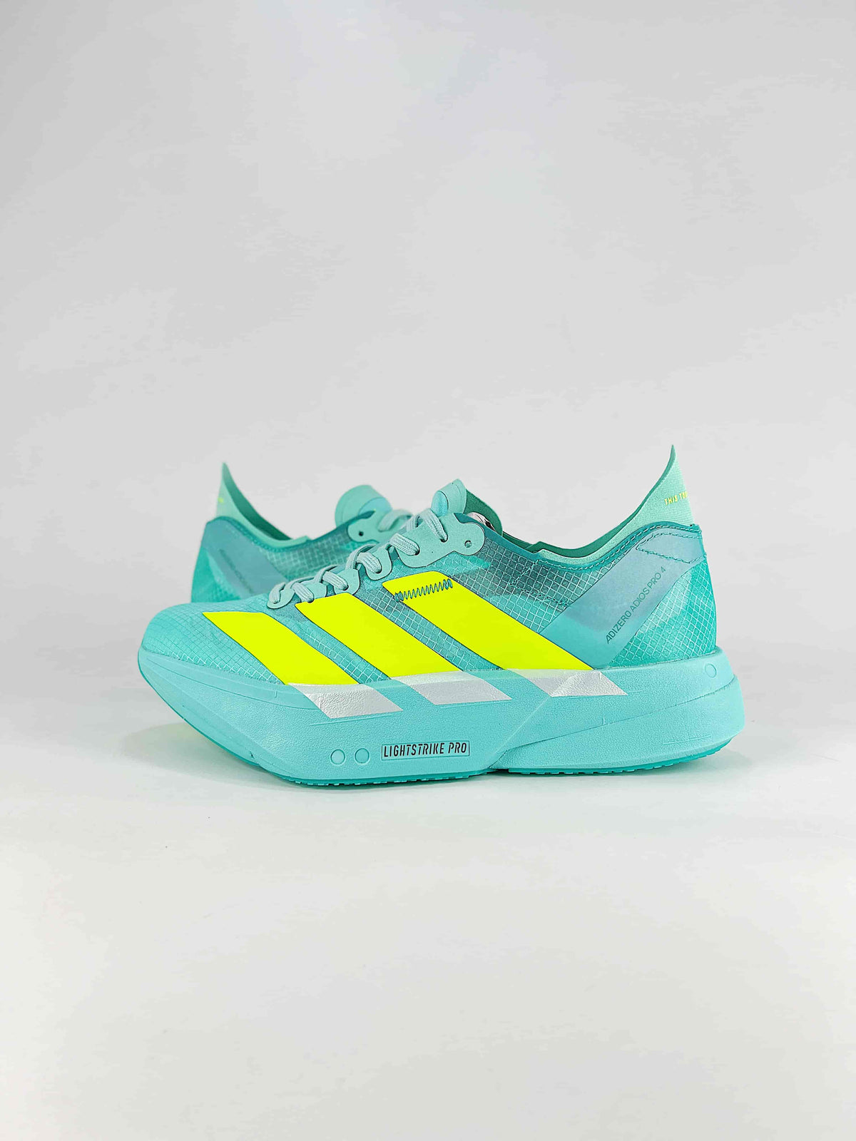 adidas Adizero Adios Pro 4 "Cyan Yellow"-Classic sneakers，Adidas Women's Shoe Sale / Men's Shoe Sale