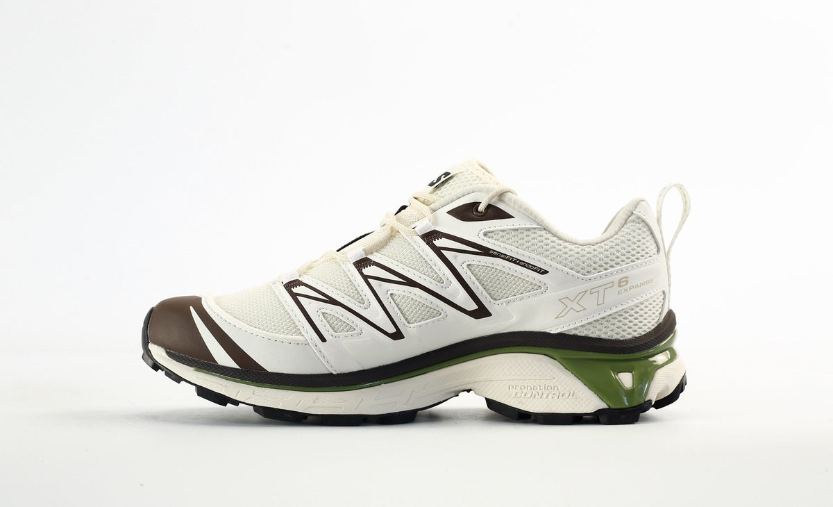Salomon XT-6 Expanse Men's Trail Running Hiking Shoes "Cream Brown Green"- outdoor hiking shoes/Women's Shoe Sale / Men's Shoe Sale