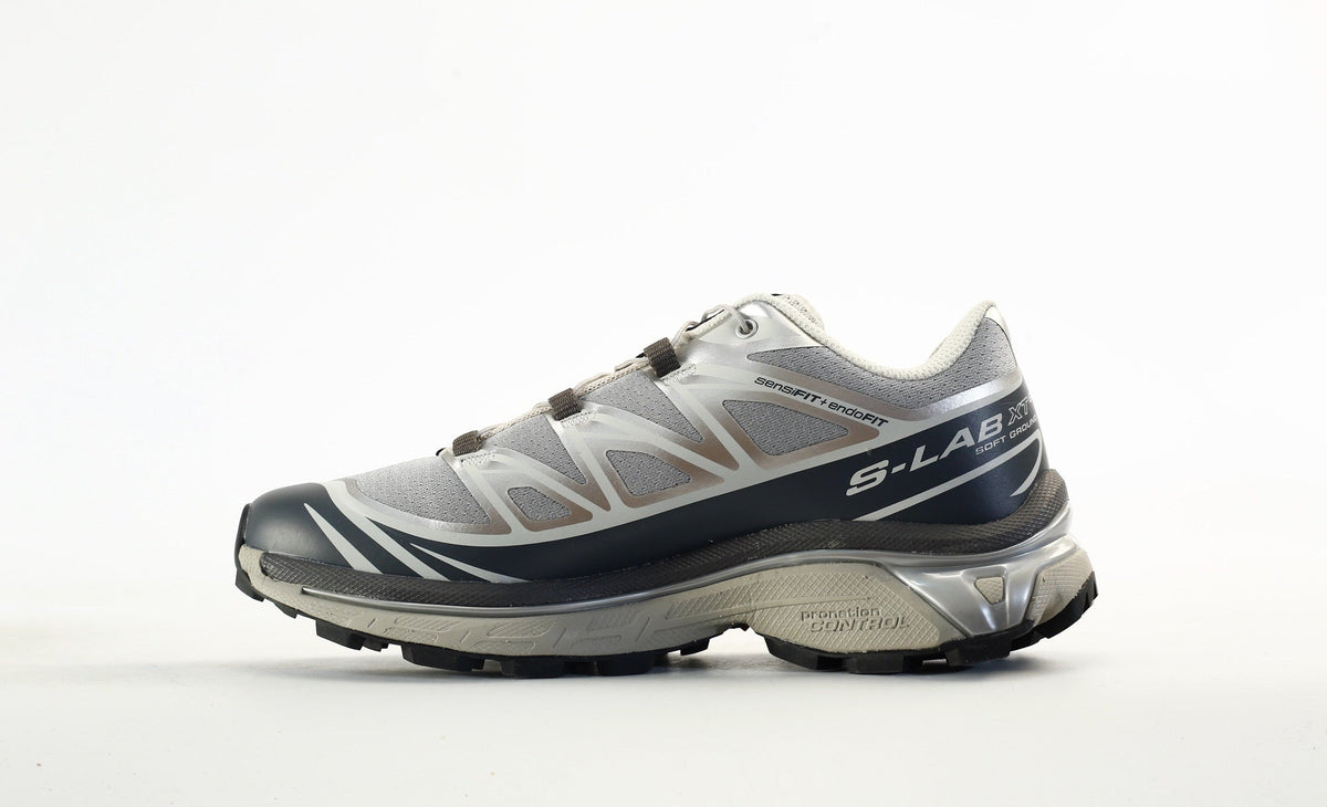 Salomon S-LAB XT-6 Advanced Trail Running Shoes "Grey Silver"- outdoor hiking shoes/Women's Shoe Sale / Men's Shoe Sale