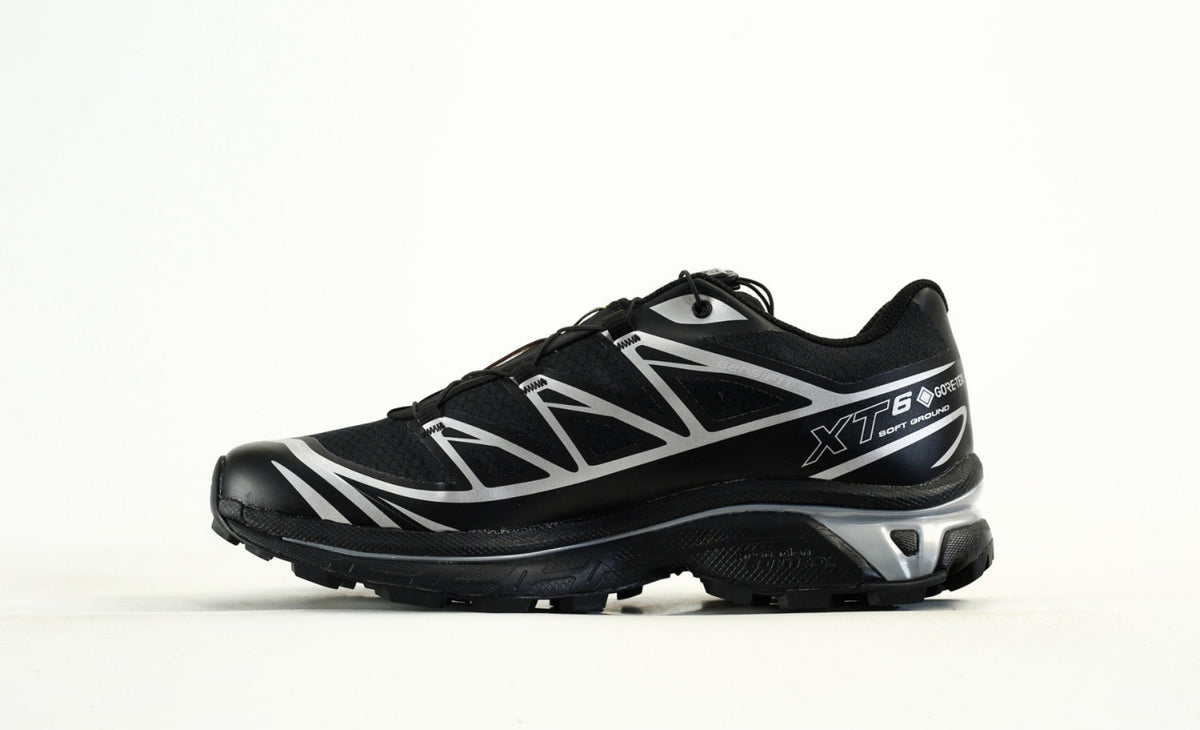 Salomon XT-6 GTX Men Women Waterproof Outdoor Trail Running Hiking Shoes "Black Silver"