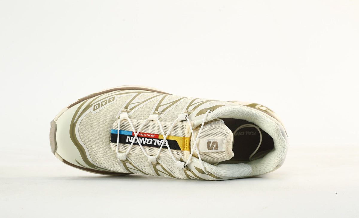 Salomon S-LAB XT-6 Trail Running Shoes "Cream Olive Green"- outdoor hiking shoes/Women's Shoe Sale / Men's Shoe Sale