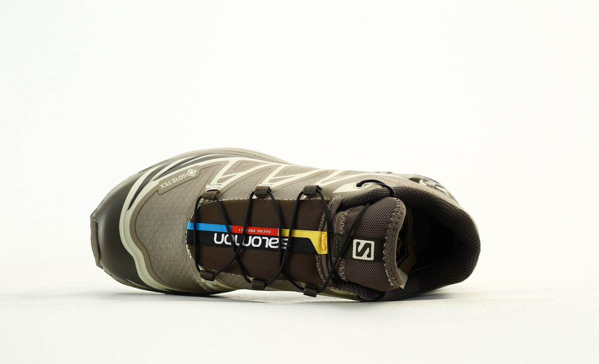 Salomon XT-6 GTX Trail Running Shoes "Khaki Brown"- outdoor hiking shoes/Women's Shoe Sale / Men's Shoe Sale