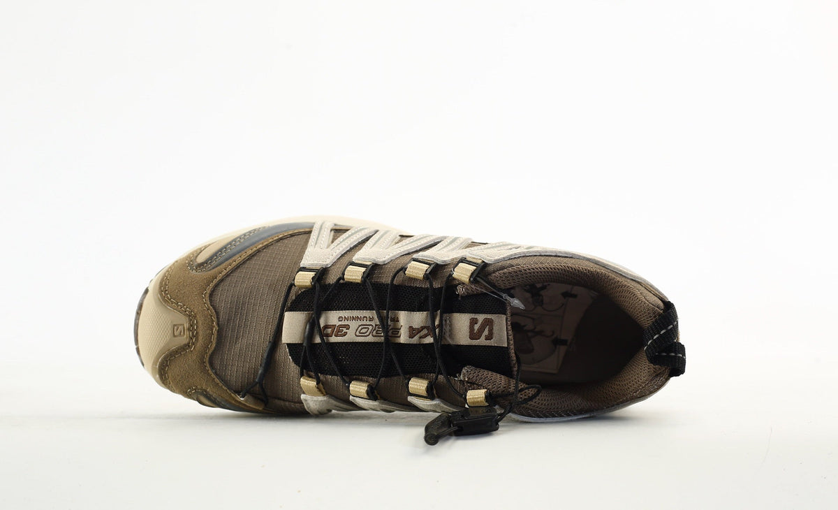 Salomon XA PRO 3D "Brown Beige Sage" Outdoor Hiking Shoes- outdoor hiking shoes/Women's Shoe Sale / Men's Shoe Sale