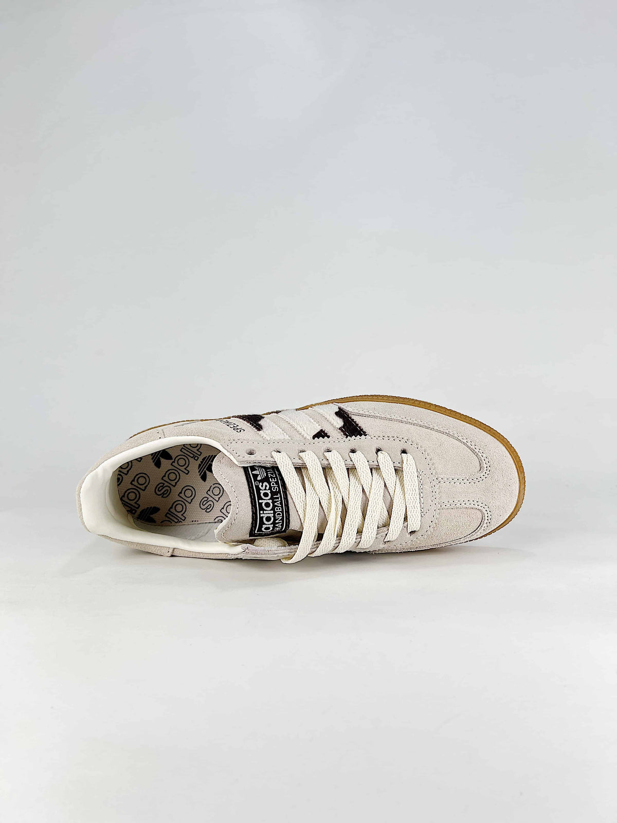 Adidas Originals Handball Spezial "Cream Cow Print Gum" Sneakers-Classic sneakers，Adidas Women's Shoe Sale / Men's Shoe Sale