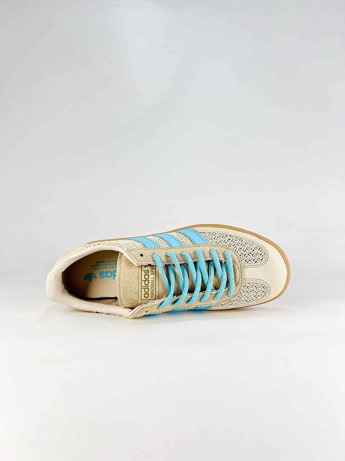 Adidas Originals Handball Spezial "Beige Light Blue Gum" Sneakers-Classic sneakers，Adidas Women's Shoe Sale / Men's Shoe Sale