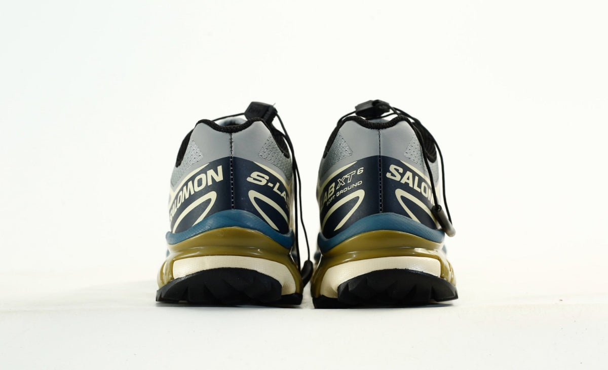 Salomon XT-6 S-LAB Men Women Outdoor Trail Running Shoes "Grey Navy Blue Olive"