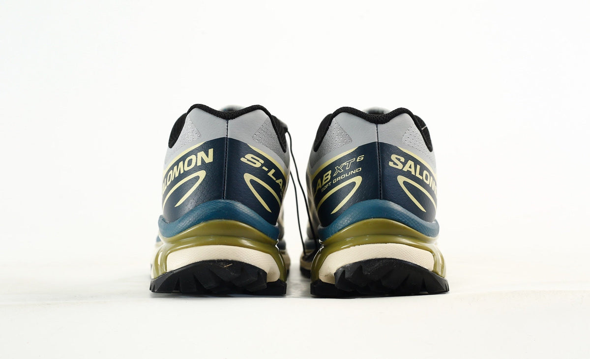 Salomon S-LAB XT-6 Men's Outdoor Trail Running Shoes "Light Grey Navy Olive"