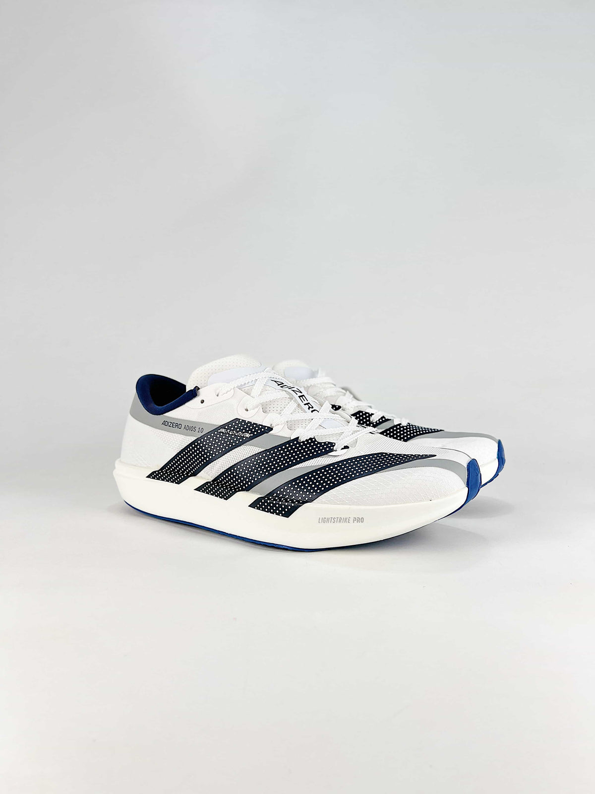 Adidas Adizero Adios 10 "White Navy Blue"-Classic sneakers，Adidas Women's Shoe Sale / Men's Shoe Sale