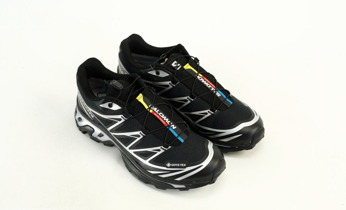 Salomon XT-6 GTX Men Women Waterproof Outdoor Trail Running Hiking Shoes "Black Silver"
