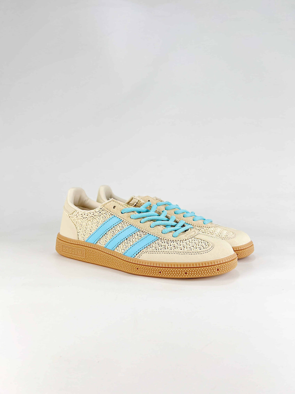 Adidas Originals Handball Spezial "Beige Light Blue Gum" Sneakers-Classic sneakers，Adidas Women's Shoe Sale / Men's Shoe Sale