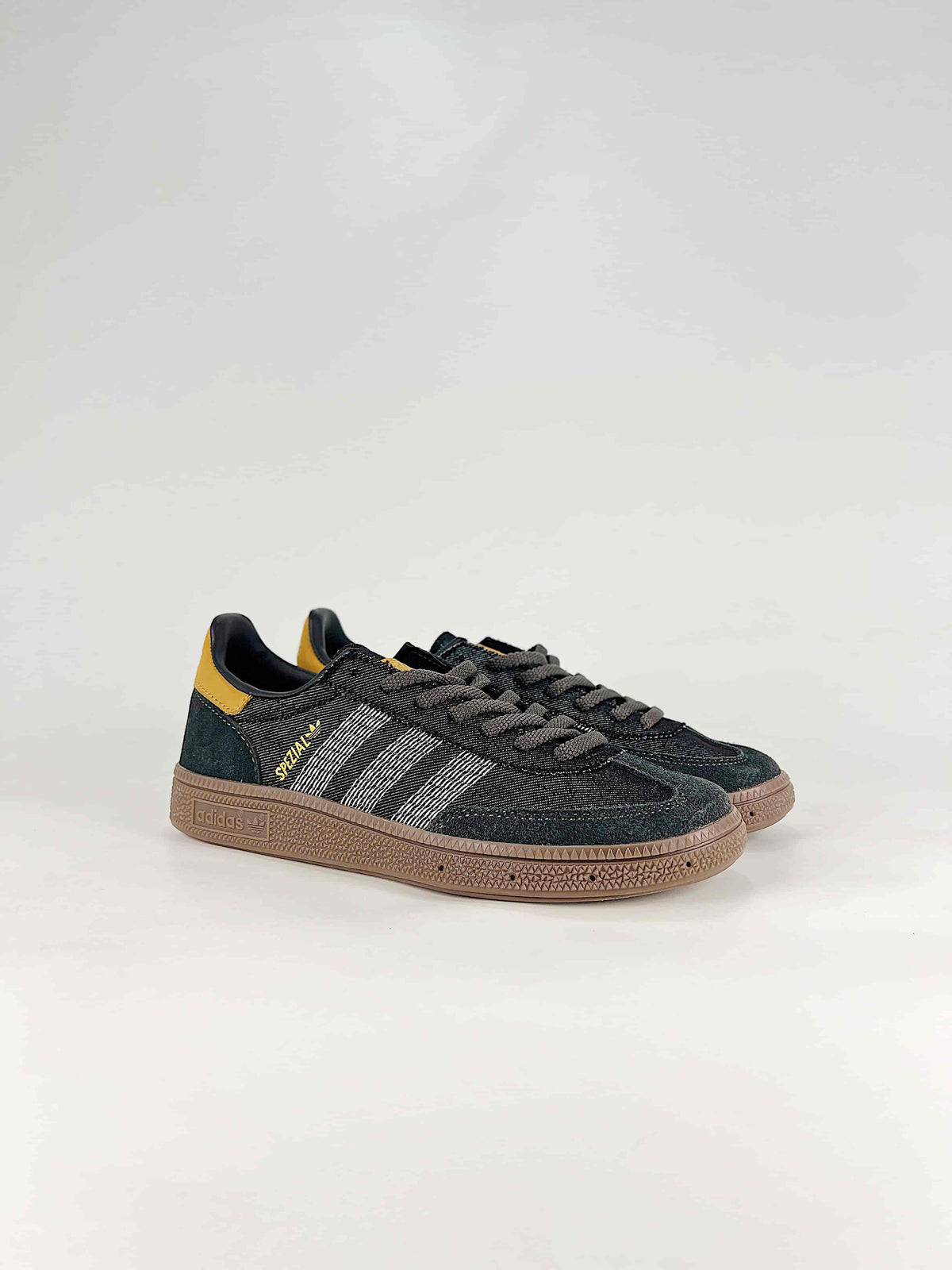 Adidas Handball Spezial Denim Sneakers "Dark Green Yellow"-Classic sneakers，Adidas Women's Shoe Sale / Men's Shoe Sale